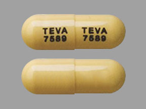 Atomoxetine hydrochloride 100 mg TEVA 7589 TEVA 7589
