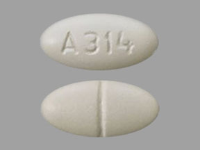 Pill A314 White Elliptical/Oval is Vigabatrin