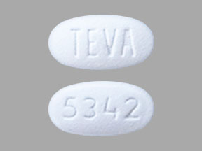 5342 Pill White Elliptical/Oval - Drugs.com