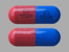 Pill 93 5528 93 5528 Blue Capsule/Oblong is Atazanavir Sulfate