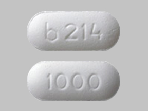 Pill b 214 1000 White Capsule-shape is Niacin Extended-Release
