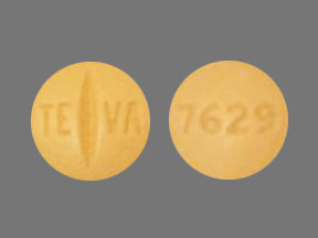 Pill TE VA 7629 Brown Round is Imatinib Mesylate