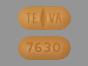 Pill TE VA 7630 Brown Capsule/Oblong is Imatinib Mesylate