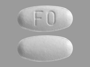 Pill FO White Oval is Fenofibrate