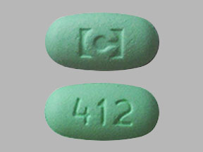 Pill C 412 Green Oval is Tiagabine Hydrochloride