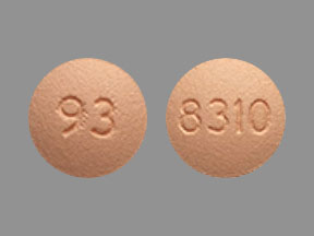 Pill 93 8310 Orange Round is Eletriptan Hydrobromide