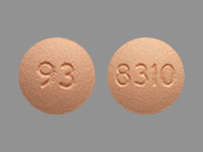 Pill 93 8310 Orange Round is Eletriptan Hydrobromide