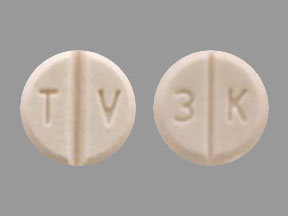 Pill T V 3 K Orange Round is Venlafaxine Hydrochloride