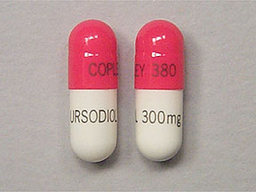 Pill COPLEY 380 URSODIOL 300mg Red Capsule-shape is Ursodiol
