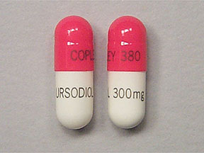 Pill COPLEY 380 URSODIOL 300mg Red Capsule/Oblong is Ursodiol