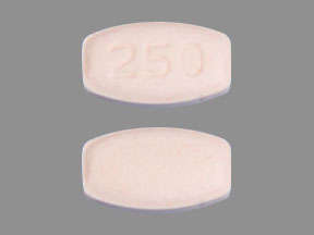 Pill 250 Pink Rectangle is Aripiprazole