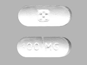 Pill Logo 100 MG White Capsule-shape is Sertraline Hydrochloride