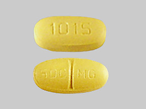 Pill 1015 500 mg Yellow Elliptical/Oval is Levetiracetam