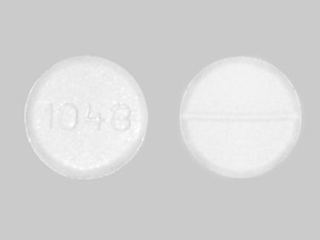 Pill 1048 White Round is Lamotrigine