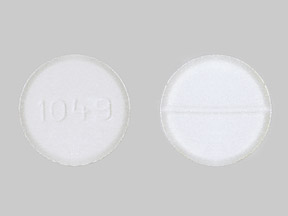 Pill 1049 White Round is Lamotrigine