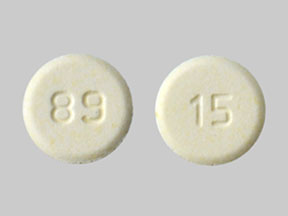 Pill 89 15 Yellow Round is Olanzapine (Orally Disintegrating)