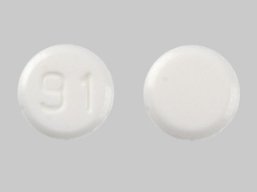 Pill 91 White Round is Pramipexole Dihydrochloride