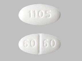 Isosorbide mononitrate extended release 60 mg 60 60 1105