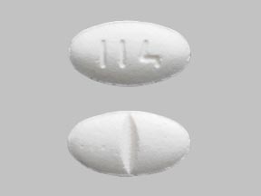 Pill 114 White Oval is Losartan Potassium