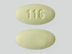 Hydrochlorothiazide and losartan potassium 12.5 mg / 50 mg 116