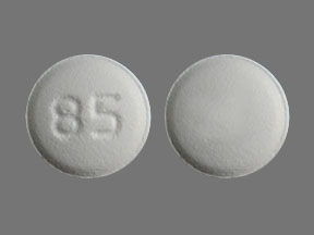 Pill 85 White Round is Sildenafil Citrate