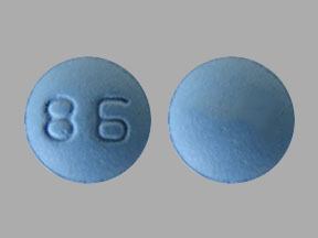 Pill 86 Blue Round is Sildenafil Citrate