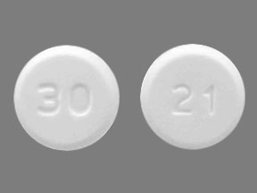 Pill 30 21 White Round is Aripiprazole