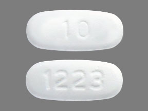 Pill 1223 10 White Oval is Memantine Hydrochloride