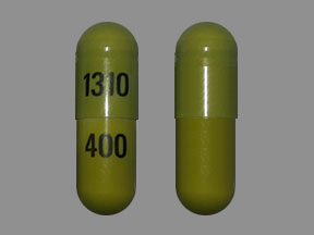 Pill 1310 400 Green Capsule/Oblong is Celecoxib