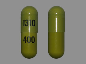 Pill 1310 400 Green Capsule/Oblong is Celecoxib