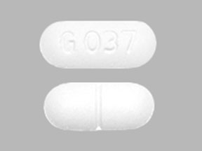 Pill G 037 White Capsule-shape is Acetaminophen and Hydrocodone Bitartrate