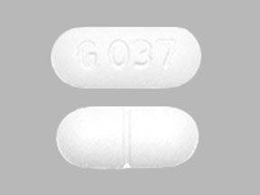 Pill G 037 White Capsule-shape is Acetaminophen and Hydrocodone