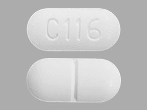 Acetaminophen and hydrocodone bitartrate 300 mg / 10 mg C 116