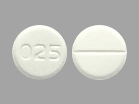 Pill 025 White Round is Baclofen