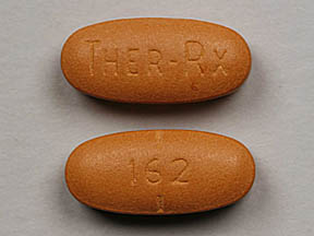 Pill THER-RX 162 Orange Oval is Niferex Gold