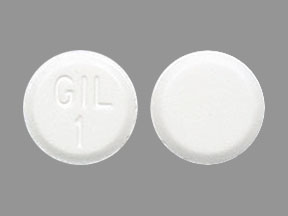 Pill GIL 1 White Round is Rasagiline Mesylate