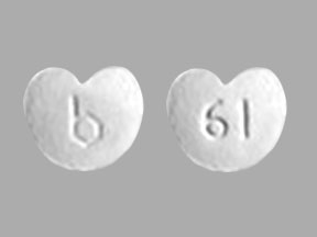 Pill b 61 White Heart-shape is Zebeta