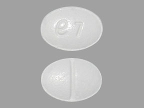 Pill e7 White Oval is Metoprolol Succinate Extended Release