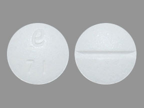 Pill e 71 White Round is Metoprolol Succinate Extended Release