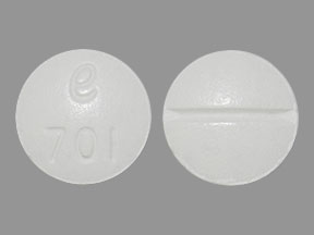 Pill e 701 White Round is Metoprolol Succinate Extended Release