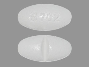 Pill e702 White Oval is Metoprolol Succinate Extended Release