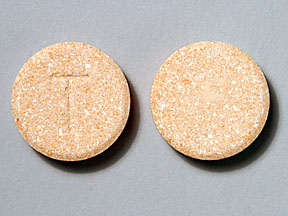 Pill T Orange Round is Effervescent Potassium