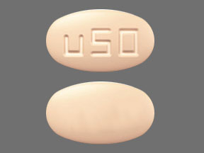 Pill u50 Yellow Elliptical/Oval is Briviact
