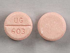 Pill UG 603 Pink Round is Guaifenesin