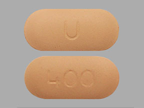 Pill U 400 Yellow Capsule/Oblong is Quetiapine Fumarate