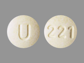 Pill U 221 Yellow Round is Montelukast Sodium (Chewable)