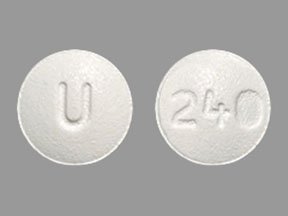 Pill U 240 White Round is Tolterodine Tartrate