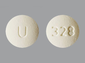 Pill U 328 Yellow Round is Solifenacin Succinate