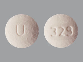 Pill U 329 Pink Round is Solifenacin Succinate