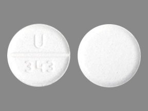 Pill U 343 White Round is Baclofen